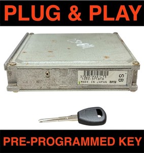 1998-1999 Honda Accord 2.3L Engine Computer Key ECM ECU — Part 37820-PAA-L73