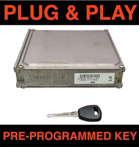 1998-1999 Honda Accord 2.3L Engine Computer Key ECM ECU — Part 37820-PAA-L60