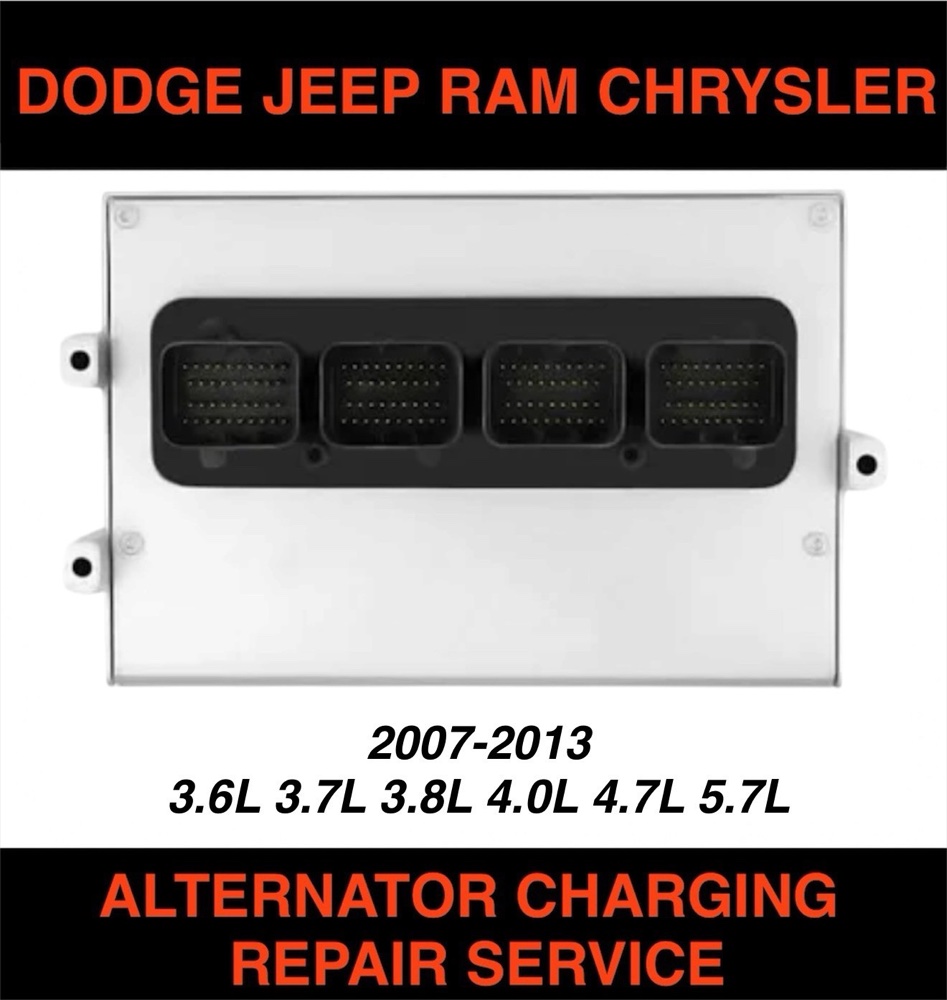 Reparación de Carga del Alternador en PCM Dodge/Ram/Jeep/Chrysler (2007-2013)