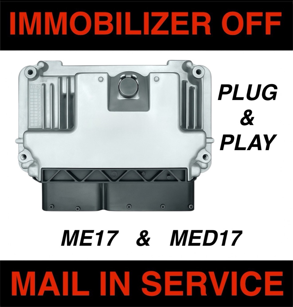 VW/Audi Bosch ME17 / MED17 Immobilizer Off (IMMO Delete) — ECU Mail-In Service