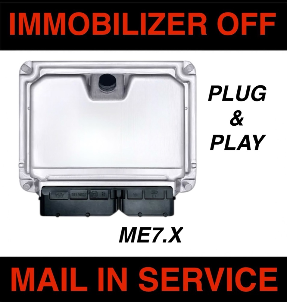 VW/Audi Bosch ME7 Immobilizer Off (IMMO Delete) — ME7.1 / ME7.1.1 / ME7.5 ECU Mail-In Service