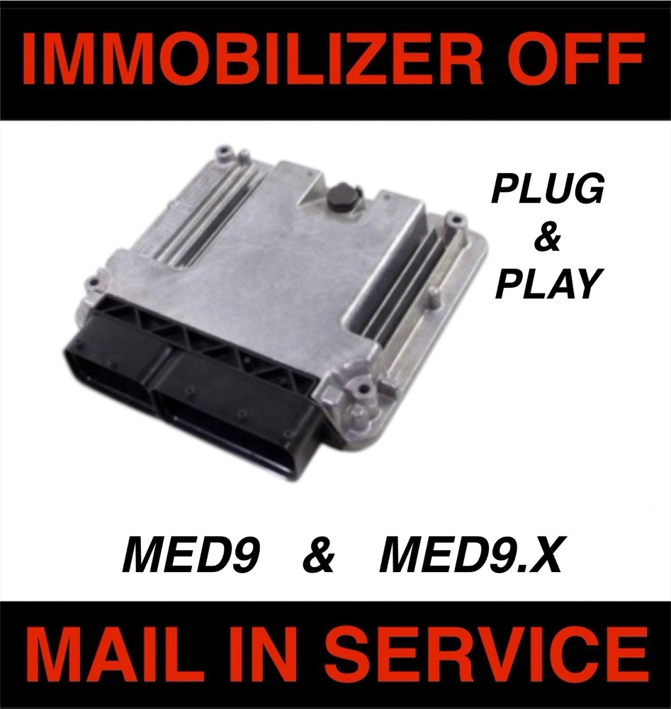 VW/Audi Bosch MED9 / MED9.1 / MED9.x Immobilizer Off (IMMO Delete) — ECU Mail-In Service
